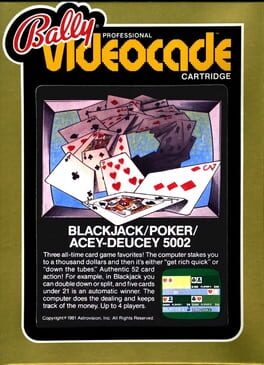 Jaquette Blackjack / Poker / Acey-Deucey