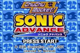 Jaquette 2 Games in 1: Sonic Advance + ChuChu Rocket!