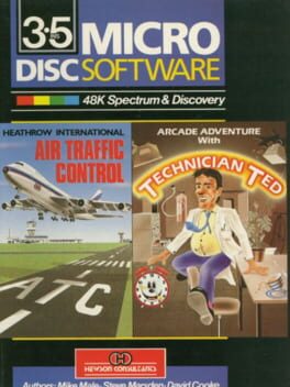 Jaquette 3.5 Ins Micro Disc Software: Adventure with Technician Ted / Heathrow International Air Traffic Control