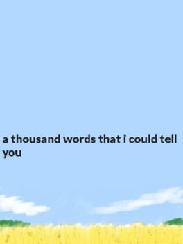 Jaquette A thousand words that I could tell you